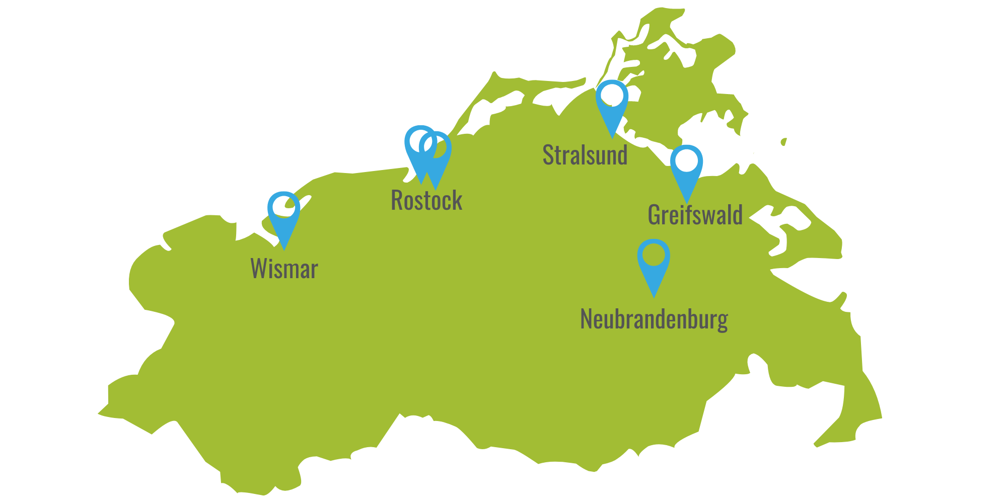 Map of Mecklenburg-Vorpommern